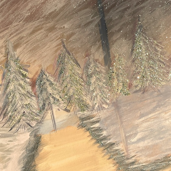 Winter wonderland sparkle painting $25 - Picture 4 of 4